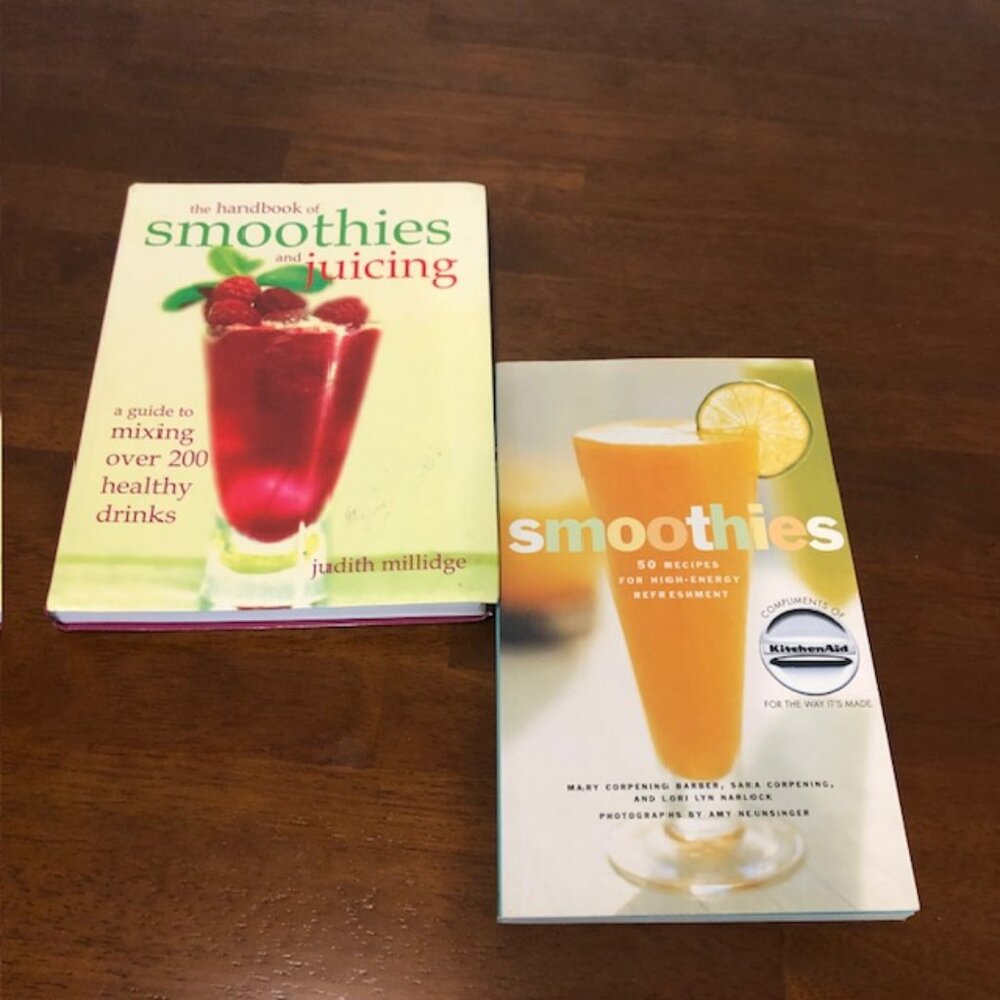 Smoothies and Juicing Vintage Books Bundle of 2.